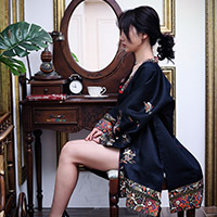 비비스타 화보 모델, 미후, mihoo, 섹시한복, 한복, 두루마기, 스튜디오촬영